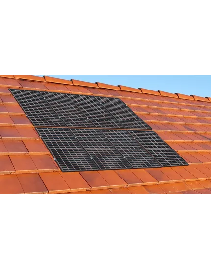 Sunfer mounting systems 8 panels flat tile roof 4x4