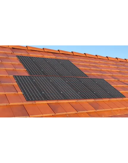 Sunfer mounting systems 10 panels flat tile roof 4X6