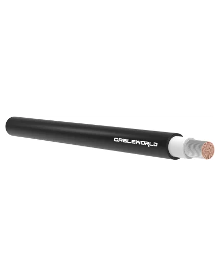 Cableworld 4mm PV Cable - Black - 25M for your solar installation