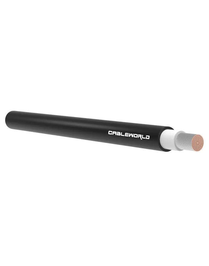 Cableworld 4mm PV Cable - Black - 25M for your solar installation