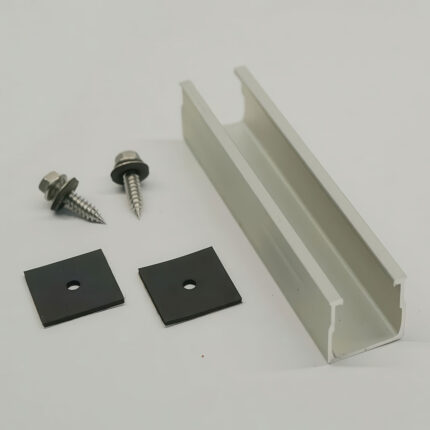 Fastensol 140mm Mini Rail 6 hole (Landscape - Flat Roof Tray, Metal Trap Roof)
