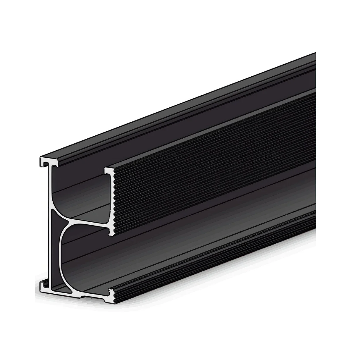 fastensol-3550mm-black-rail Fastensol 3550mm Black Rail