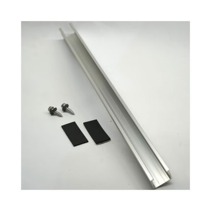 Fastensol 400mm Mini Rail - Portrait for Metal Trapezoidal Roofs