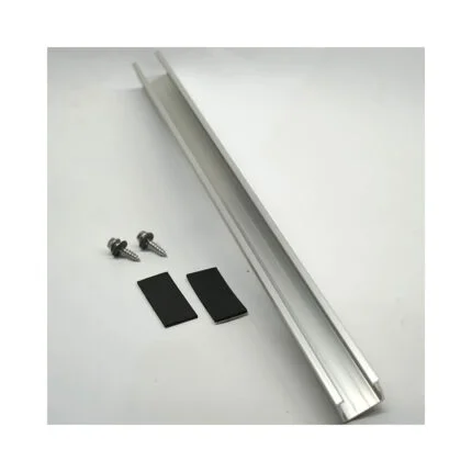 Fastensol 400mm Mini Rail - Portrait for Metal Trapezoidal Roofs