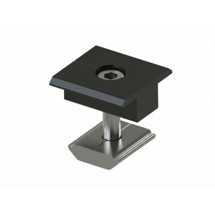 Fastensol Black Mid Clamp - 30mm