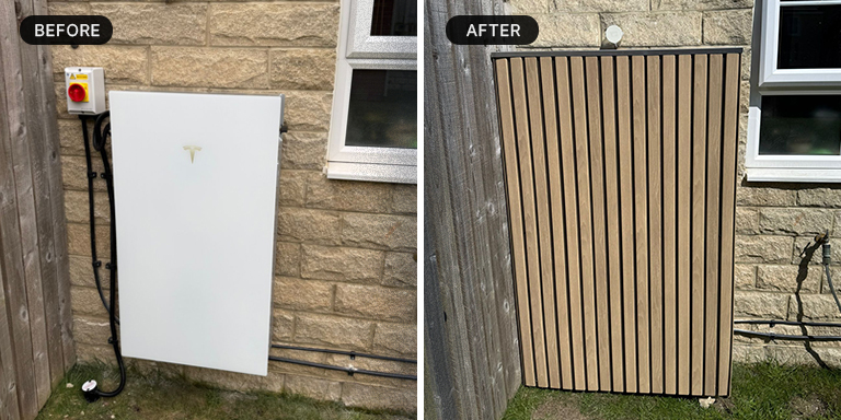battery and inverter cover before & after